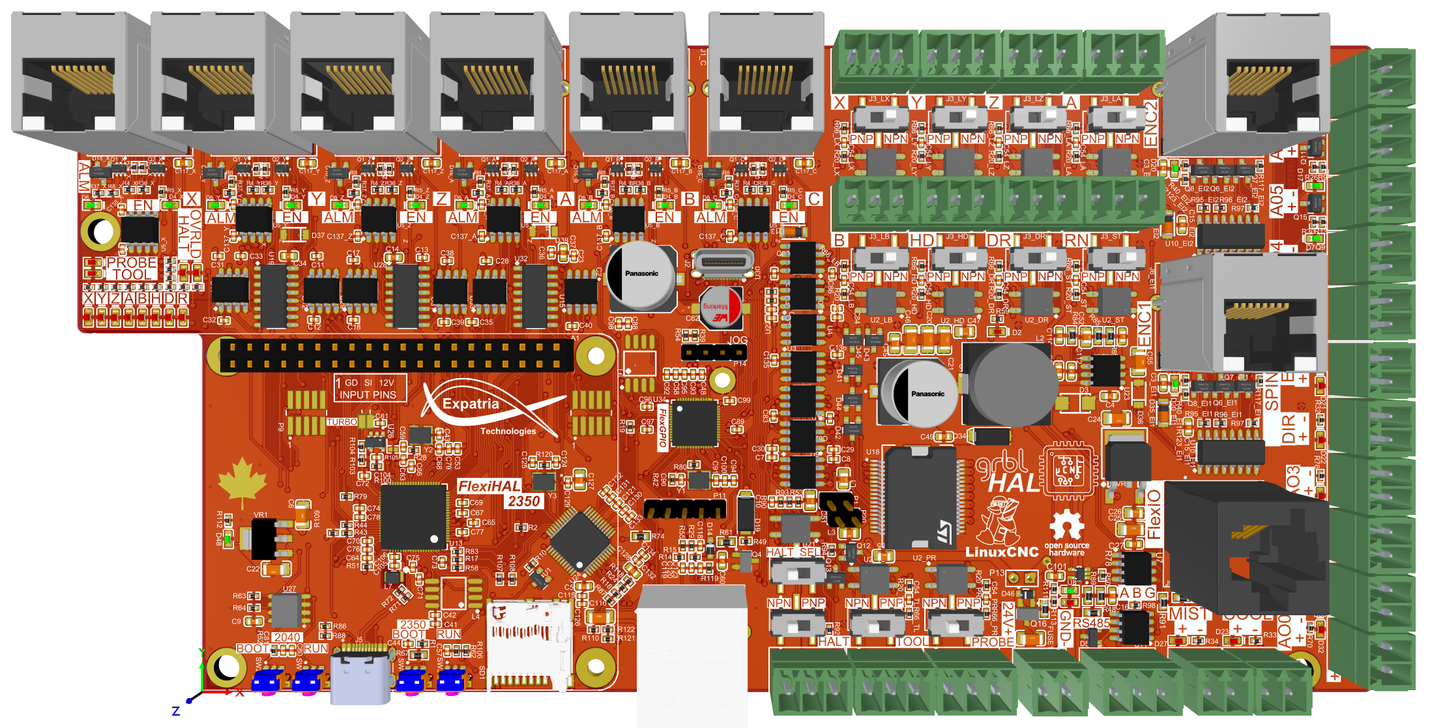 FlexiHAL 2350 CNC Controller Rev A3.1 for GRBLHAL and LinuxCNC